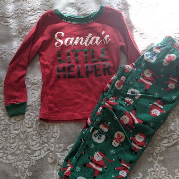 Lot of 3 Carter's Christmas/winter PJs, 3T - Picture 9 of 11